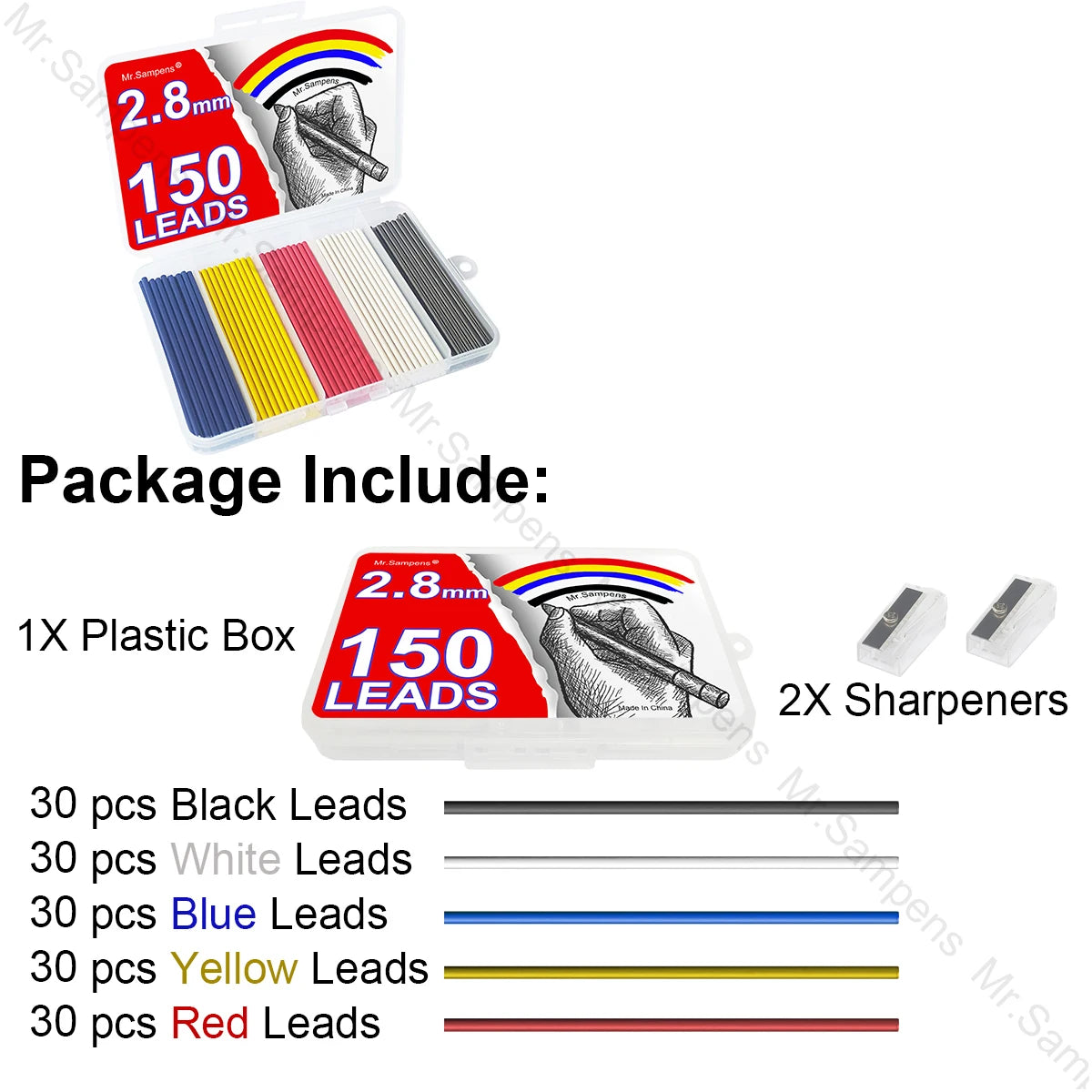 200pcs 2.8mm Minen für Bleistift
