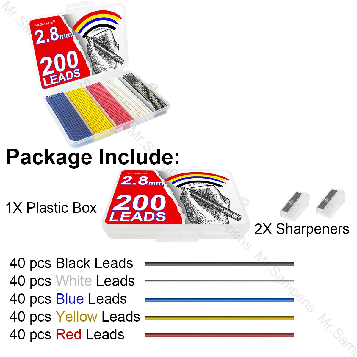 200pcs 2.8mm Minen für Bleistift